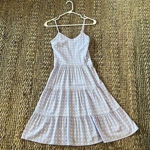Blue Polka Dot Women’s Dress